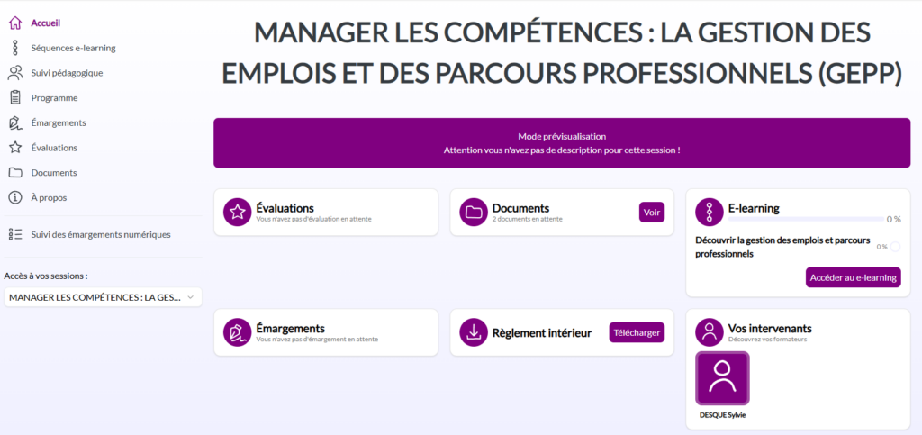 Plateforme LMS innovante